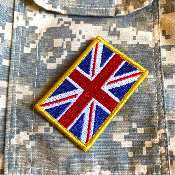 BP0001V 01 Bandeira Reino Unido Patch Bordada Fecho Contato - Imagem 3