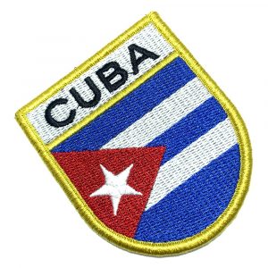 Bandeira Cuba Patch Bordada Fecho Contato Gancho