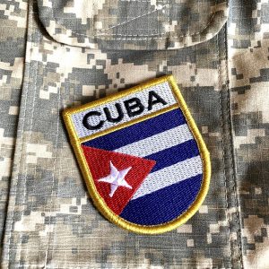 Bandeira Cuba Patch Bordada Fecho Contato Gancho