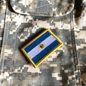 BP0032V11 Bandeira Argentina Patch Bordada Fecho de Contato