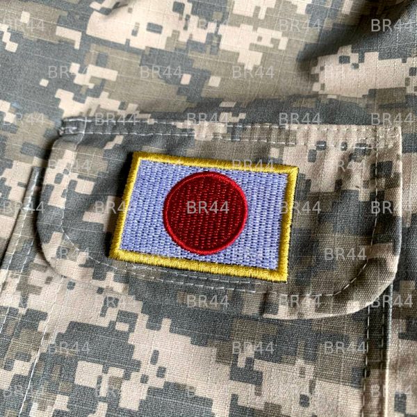 BP0058V11 Bandeira Japão Patch Bordada Fecho Contato Gancho - Imagem 2