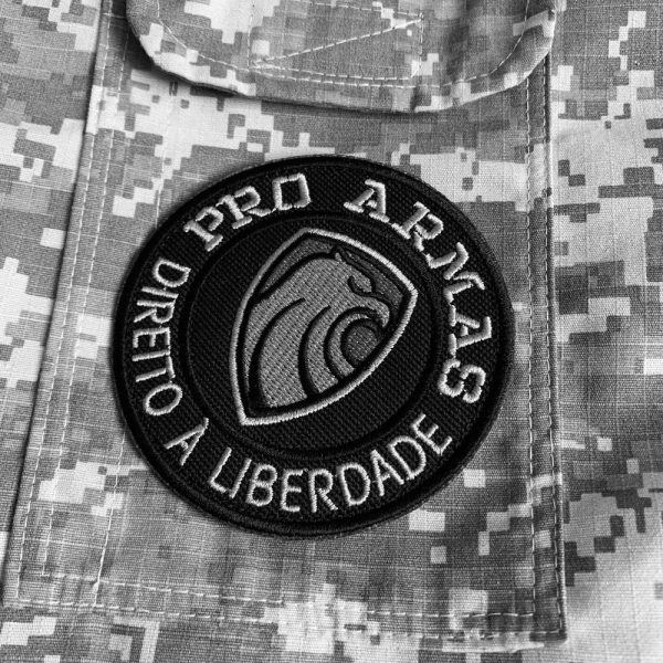 DPA006T 02 Pró Armas patch bordado passar ferro ou costurar - Imagem 2