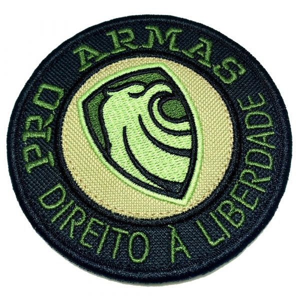 Pró Armas Brasil patch bordado Com Fecho de Contato Gancho