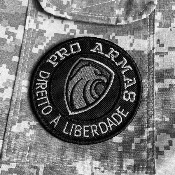 DPA006V 02 Pró Armas patch bordado Com Fecho Contato Gancho - Imagem 2