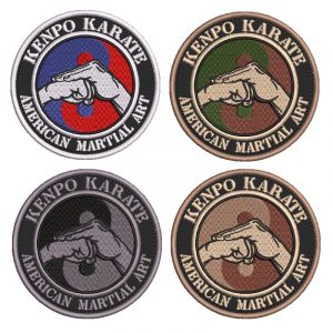AM0247 Karate Kenpo Patch Bordado Para Kimono Jaquetas Boné