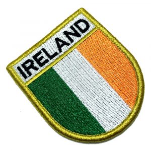 BP0059EV 01 Bandeira Irlanda Patch Bordada Fecho De Contato