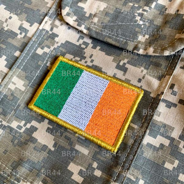 BP0059V 01 Bandeira Irlanda Patch Bordada Fecho de Contato - Imagem 2