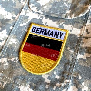 BP0081EV 01 Bandeira Alemanha Patch Bordado Fecho de Contato