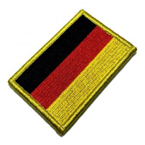 BP0081V 01 Bandeira Alemanha Patch Bordada Fecho de Contato