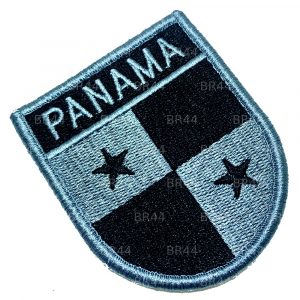 Bandeira Panama Patch Bordada Fecho Contato Gancho