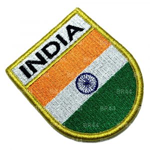 Bandeira Índia Patch Bordada Fecho Contato Gancho