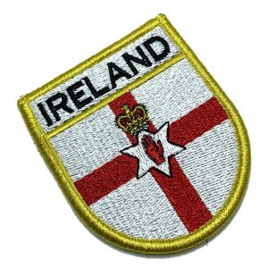 BP0214EV 01 Bandeira Irlanda do Norte Bordada Fecho Contato