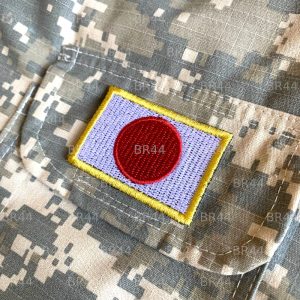 BP0058T 11 Bandeira Japão Patch Bordada Termo Adesivo Costura