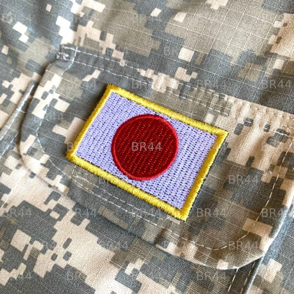 BP0058T 11 Bandeira Japão Patch Bordada Termo Adesivo Costura - Imagem 2