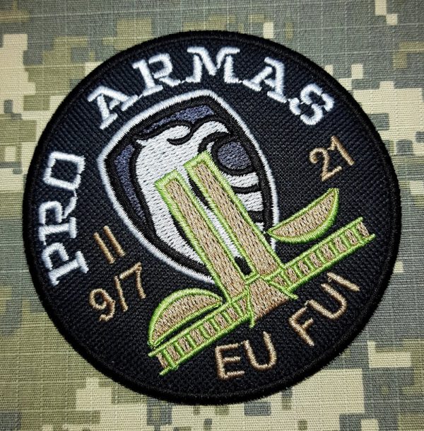 DPA007T 02 Pró Armas patch bordado passar a ferro ou costura - Imagem 2