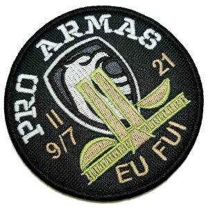 DPA007V 02 Pró Armas patch bordado Com Fecho de Contato