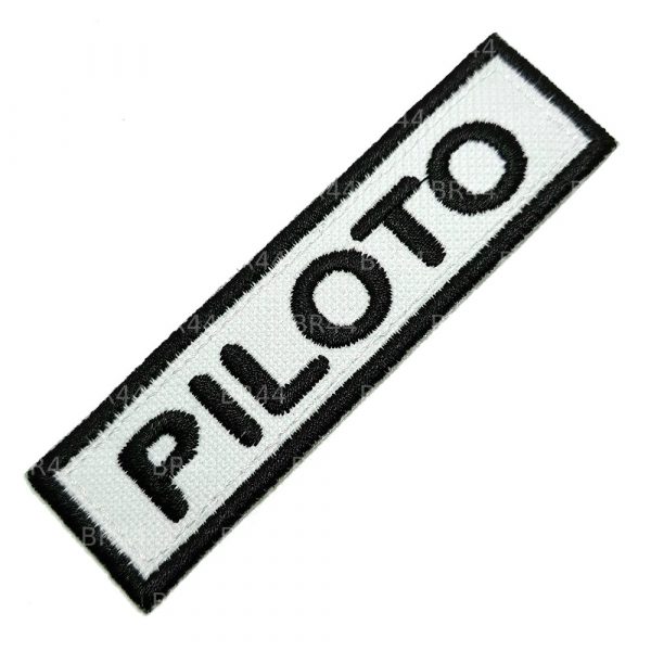 NT1000T 01 Piloto Patch Bordado Termo Adesivo ou Costurar