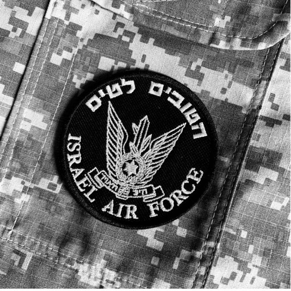 EML064 Força Aerea Israel Patch Bordado Termoadesivo Costura - Imagem 2