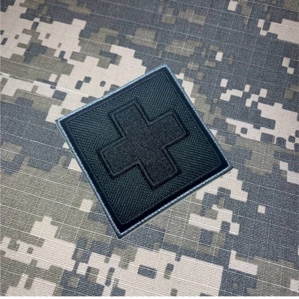 M0049T05 Cruz Vermelha Patch Bordado Termo Adesivo Costura - Imagem 2