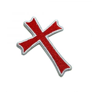 M0051T11 Cruz Cristo Cavaleiros Bordado Termoadesivo Costura