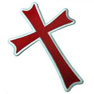 M0051T 41 Cruz Cristo Cavaleiros Bordado Termoadesivo Costura