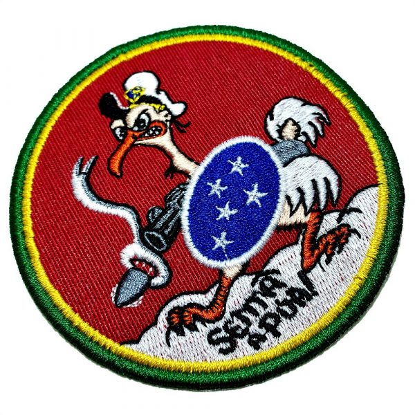 M0057T 01 Senta Púa FEB Patch Bordado Fixa Com Ferro Costura