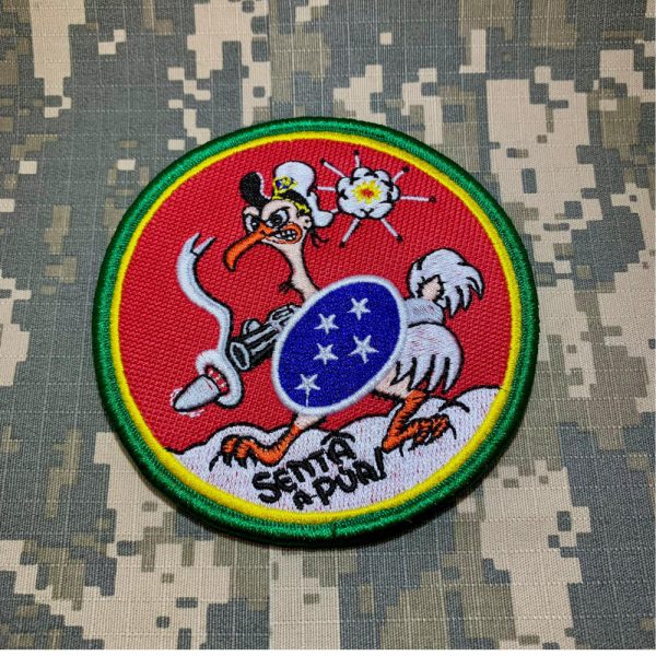 M0061V 01 Senta Pua FAB Patch Bordado Fecho Contato Gancho - Imagem 2
