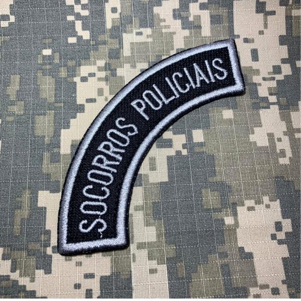 M0119T 02 Socorros policiais Bordado Termo Adesivo Costura - Imagem 2
