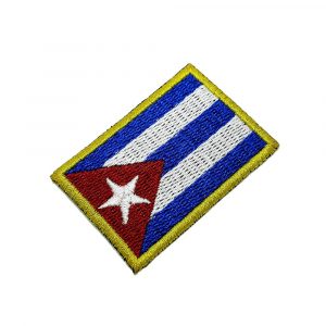 BP0010T 11 Bandeira Cuba Patch Bordada Termo Adesivo Costura