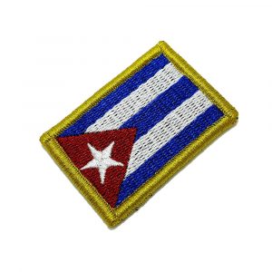 BP0010V 11 Bandeira Cuba Patch Bordada Com Fecho de Contato