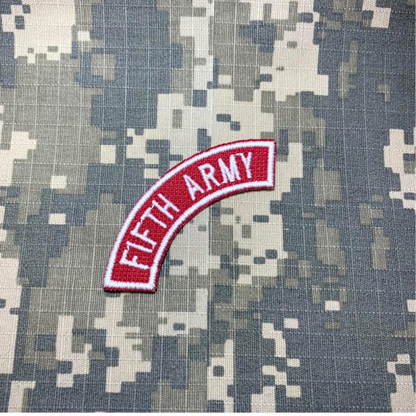 M0089T 01 FIFTH ARMY Patch Bordado Termo Adesivo Costura - Imagem 2