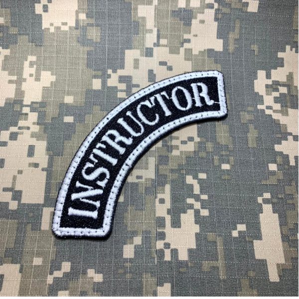 M0098V 02 Instructor Patch Bordado Fecho Contato Gancho - Imagem 2