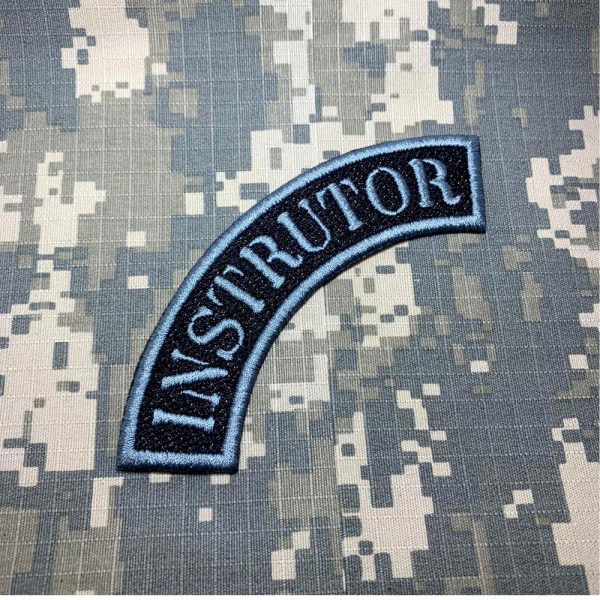 M0125V02 Instructor Patch Bordado Fecho Contato Gancho - Imagem 2