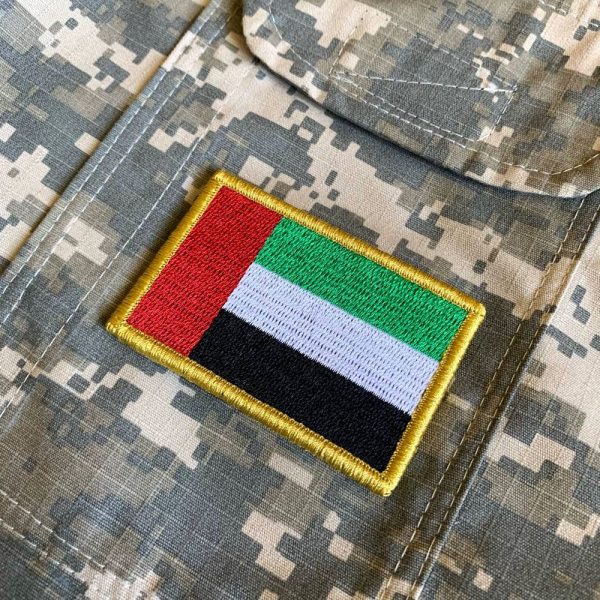 BP0210V 01 Bandeira U.A.E Patch Bordada Fecho Contato Gancho - Imagem 2