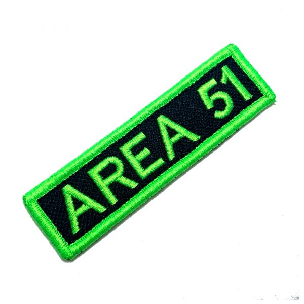 EM0128V 90 Area 51 Patch Bordado Fecho Contato Gancho