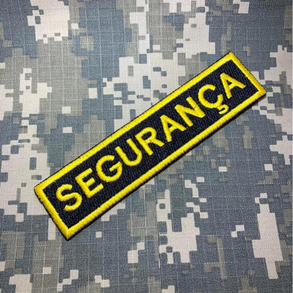 EML107 Segurança Patch Bordado Fecho de Contato Gancho - Imagem 2