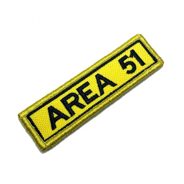 M0137V 90 Area 51 Patch Bordado Fecho Contato Gancho