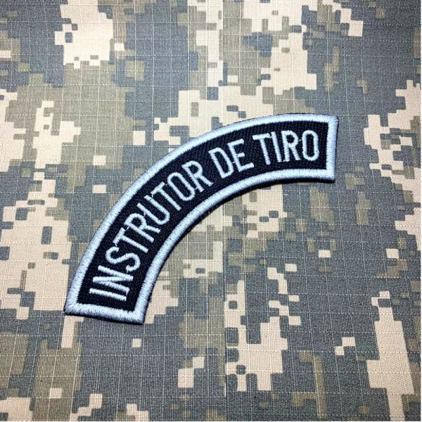 M0140T02 Instrutor de Tiro Patch Bordado Com Fecho Contato - Imagem 2