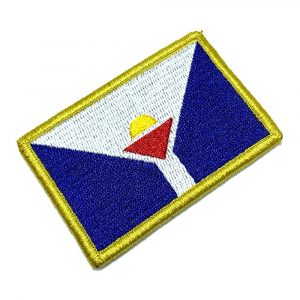 BE0222V 01 Bandeira São Martinho Patch Bordada Fecho Contato