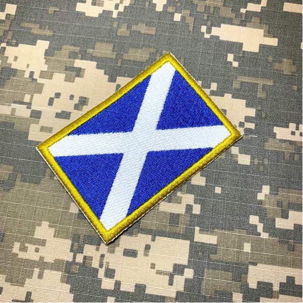 BP0004T01 Bandeira Escócia Patch Bordada Termo Adesivo - Imagem 2