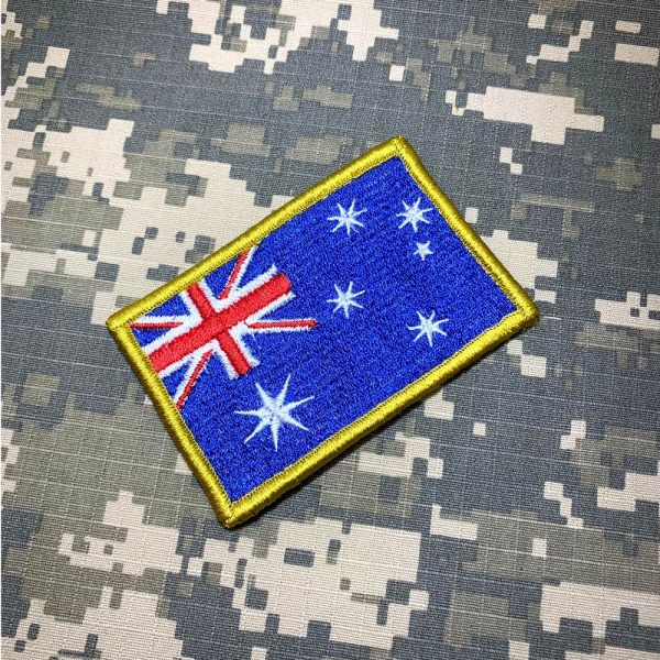 BP0007V 01 Bandeira Austrália Patch Bordada Fecho Contato - Imagem 2