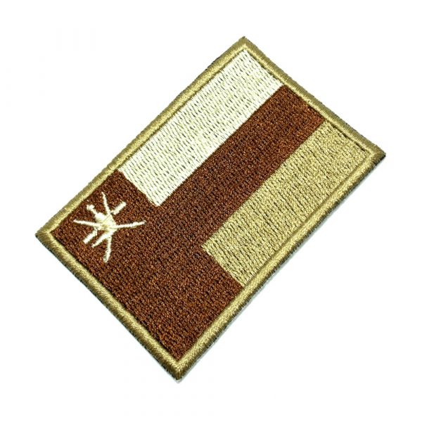 BP0219T 04 Bandeira Omã Patch Bordada Termo Adesivo