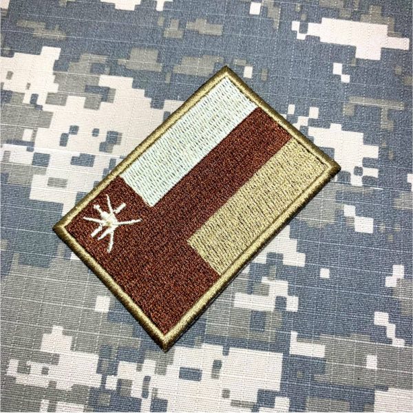 BP0219T 04 Bandeira Omã Patch Bordada Termo Adesivo - Imagem 2
