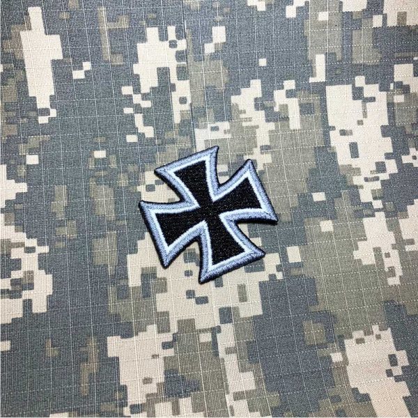 M0025T12 Cruz de Ferro Alemanha Patch Bordado Termo Adesivo - Imagem 2