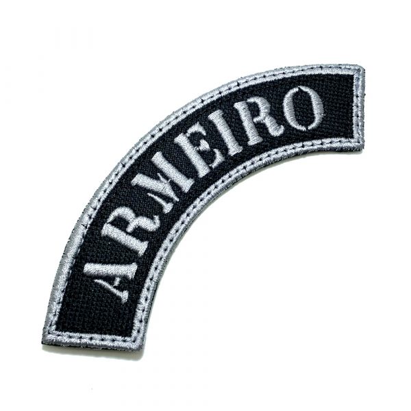M0156V02 Armeiro Patch Bordado Fecho Contato Gancho