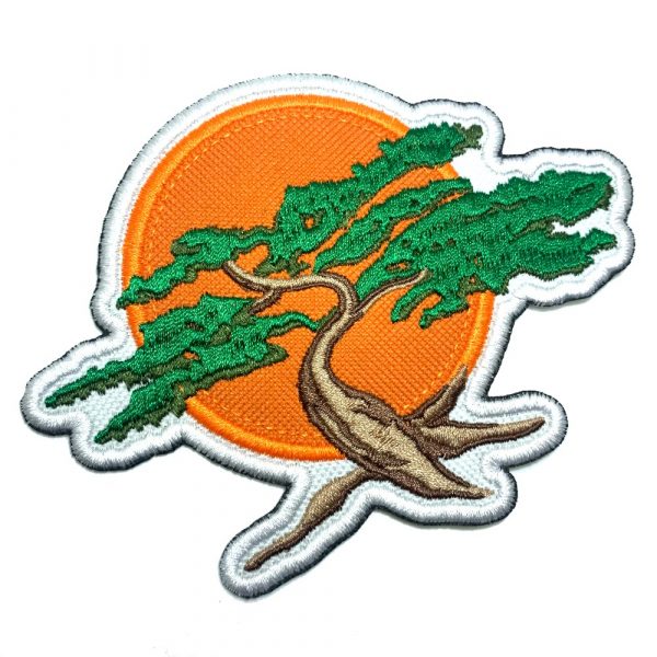 AM0245T02 Karate Do Okinawa Japão Patch Bordado Termoadesivo