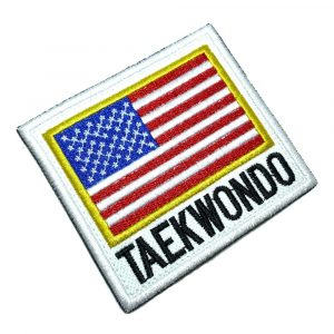 AM0258T01 Taekwondo Estados Unidos Bordado Termo Adesivo