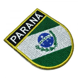 BE0174ET01 Bandeira Paraná Patch Bordado Termo Adesivo