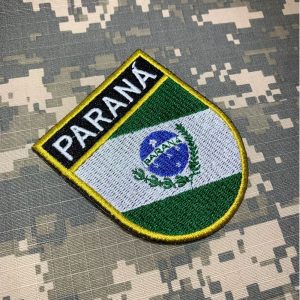 BE0174ET01 Bandeira Paraná Patch Bordado Termo Adesivo