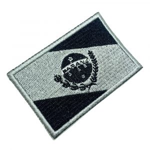 BE0174T 02 Bandeira Paraná Patch Bordada Fecho Contato